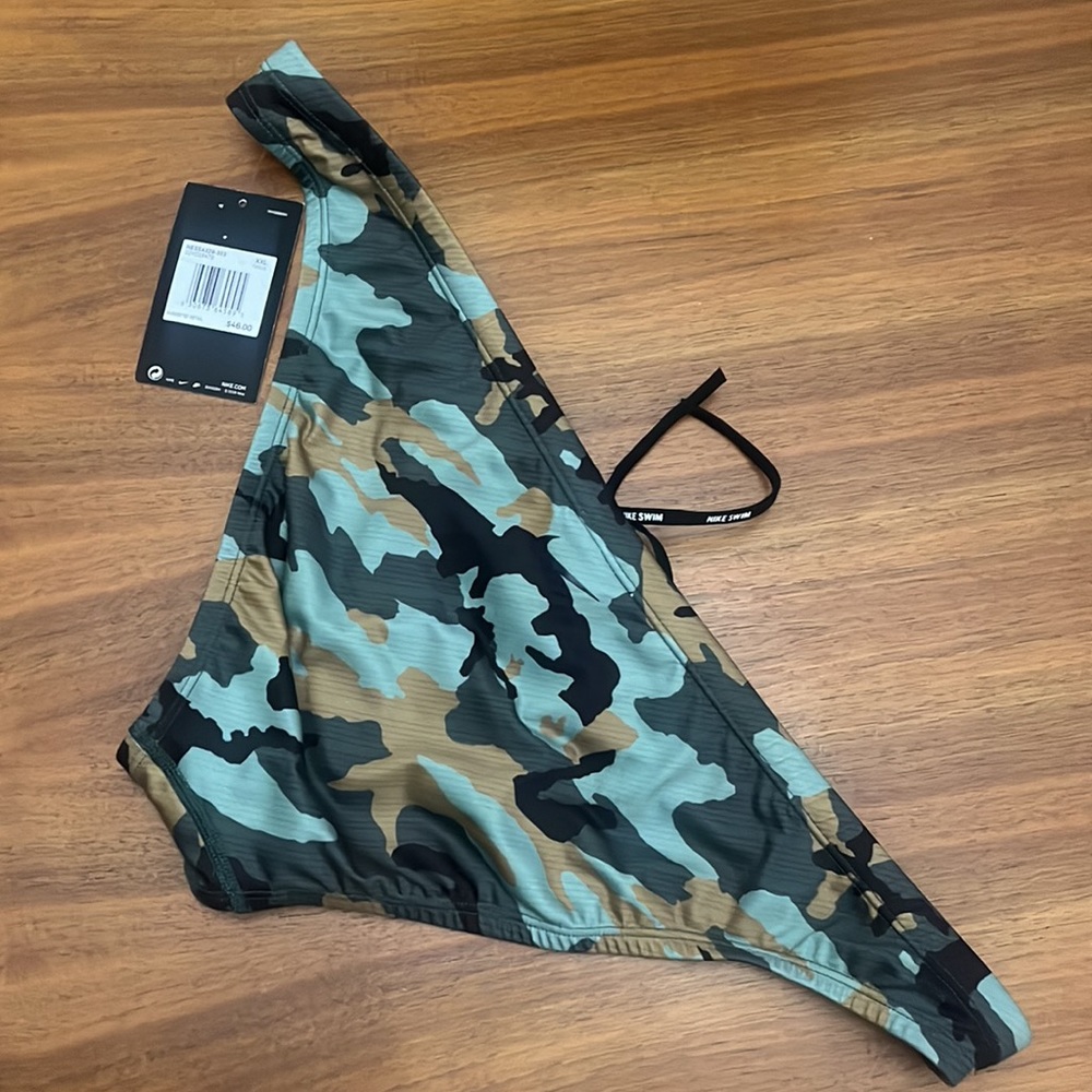 New Nike Camo Green Bikini Bottom size XXL - Picture 3 of 4